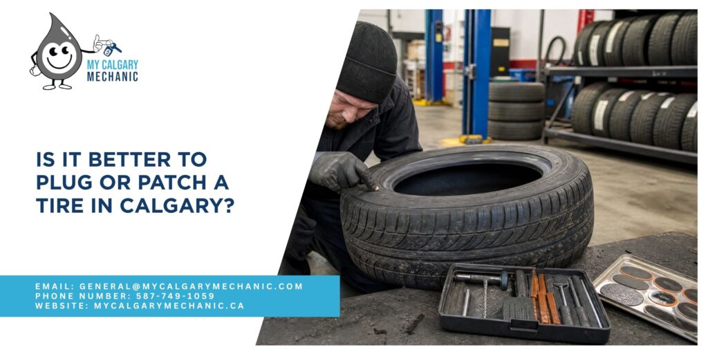 Is It Better to Plug or Patch a Tire in Calgary?