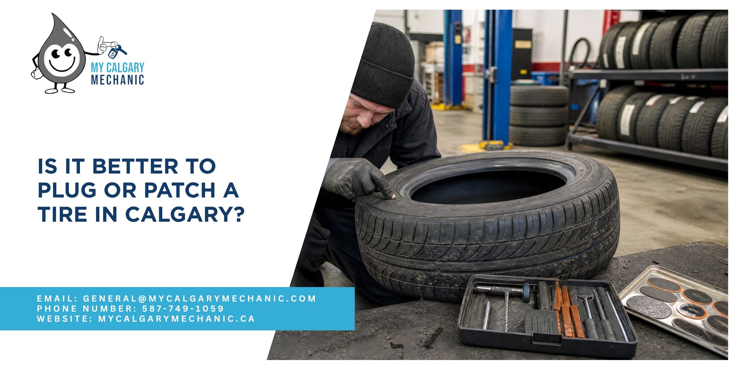 Is It Better to Plug or Patch a Tire in Calgary?